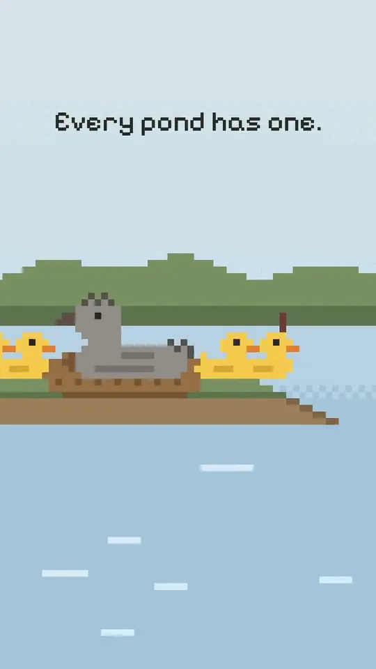 A frame from The ugly duckling